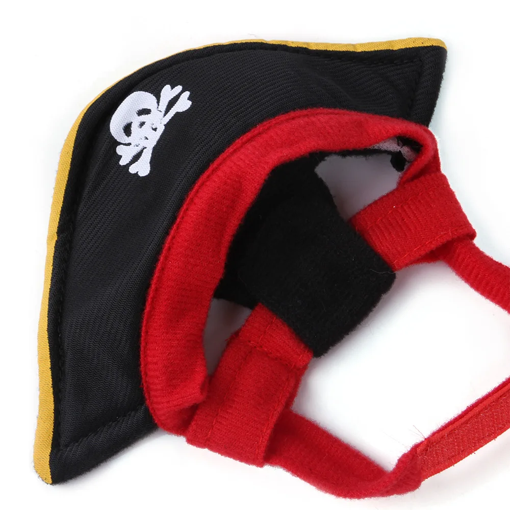 Halloween Pet Costumes Clothes Pirate Hat Eye Patch Halloween Party Holiday Dress Up For Cat Puppy Small Dog Pet Accessories