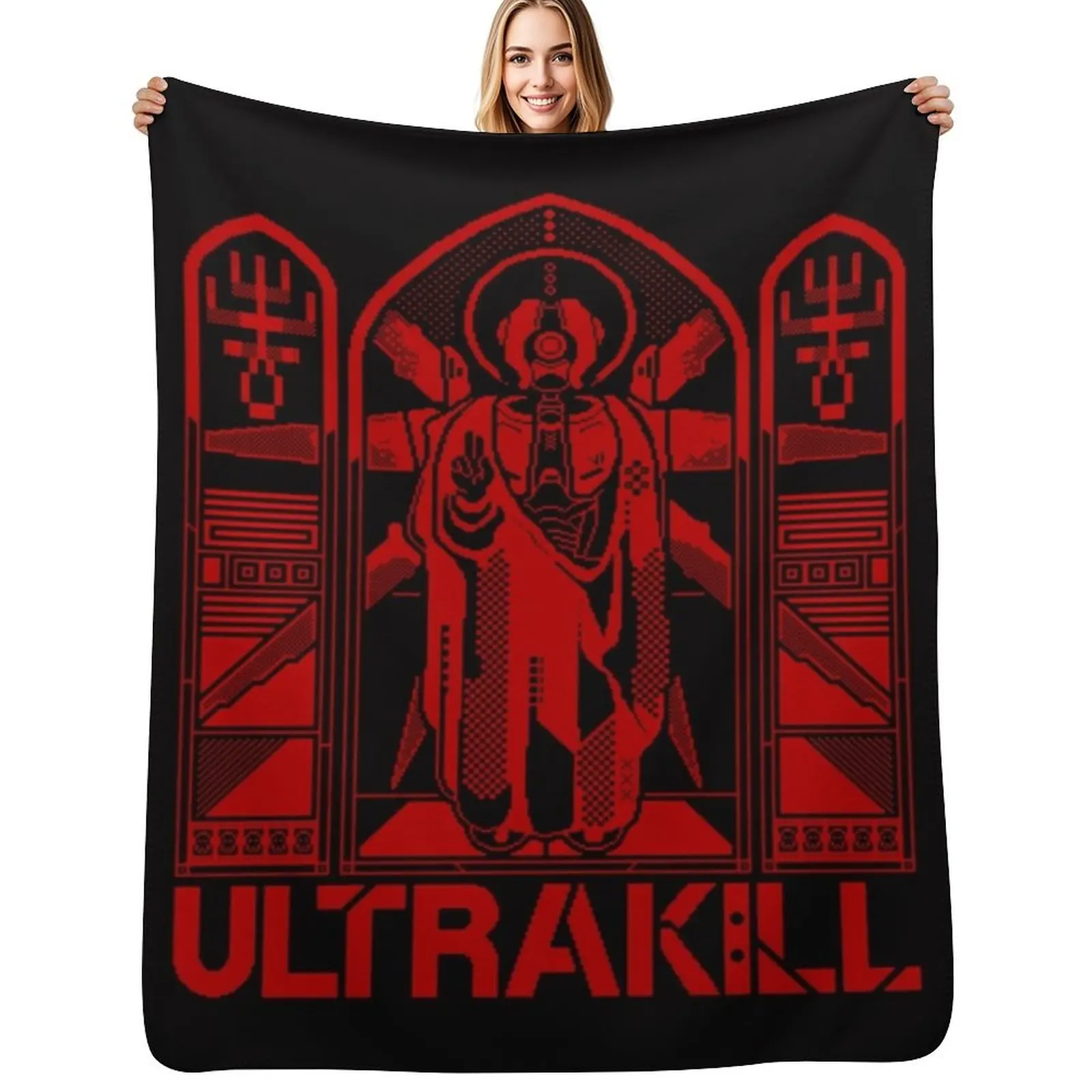 

Ultrakill V2 - Gabriel Ultrakill Throw Blanket Fuzzy Plush Throw Blanket for Sofa Chair