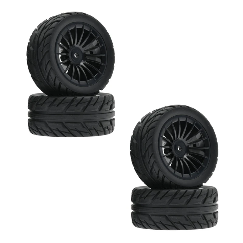 4Pcs Rubber Tire Tyre Wheel For SG1603 SG1604 SG1605 UDIRC UD1601 UD1602 UD1603 UD1604 1/16 RC Car Upgrades Parts