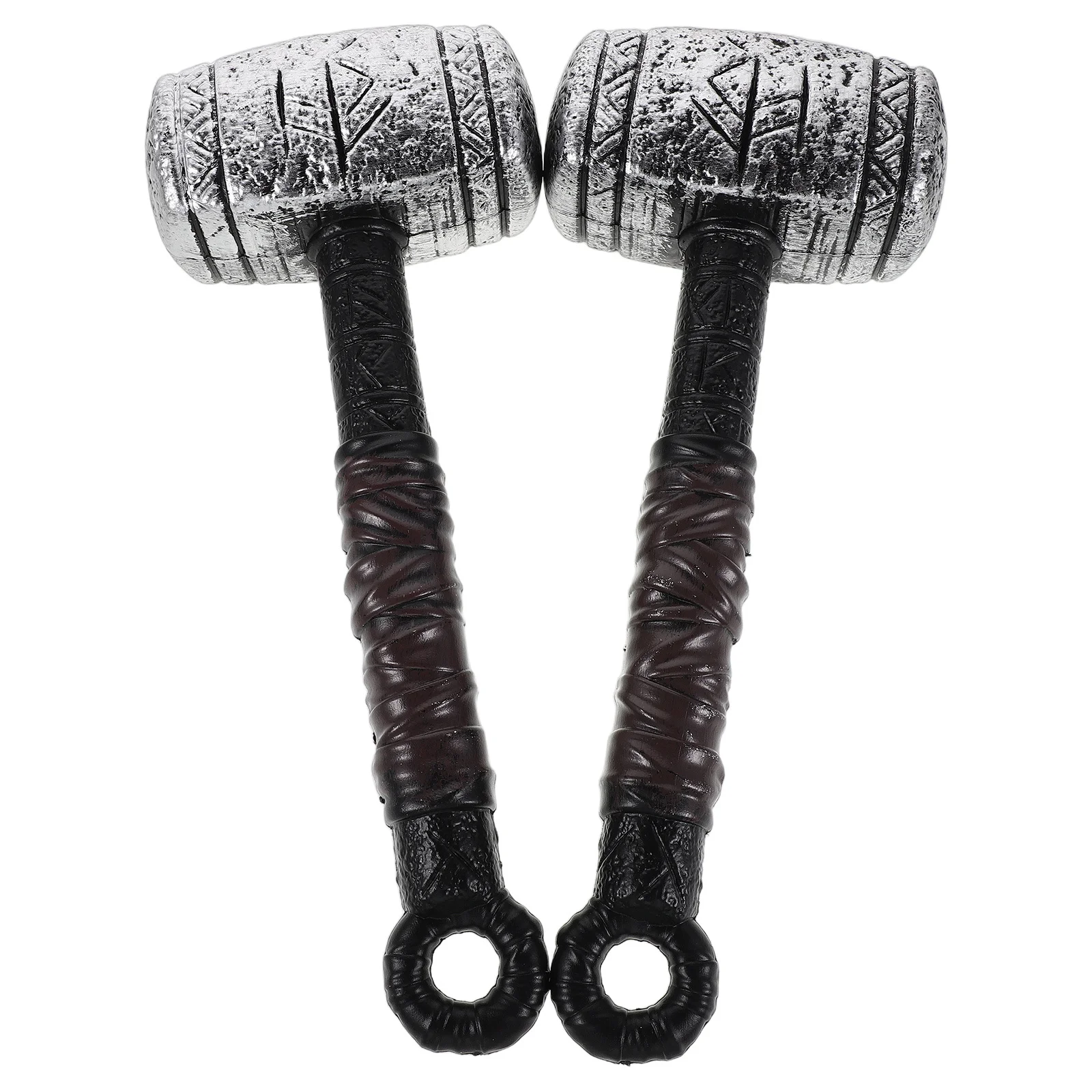 Accesorios de martillo pirata para niños y adultos, accesorio de disfraz de Halloween realista y ligero de plástico suave, truco o fiesta de Cosplay, 2 uds.