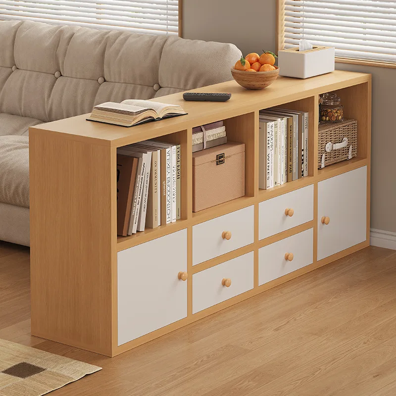 

HYS Bookshelf Household floor-to-ceiling multi-layer living room display cabinet Layered storage against the wall Locker