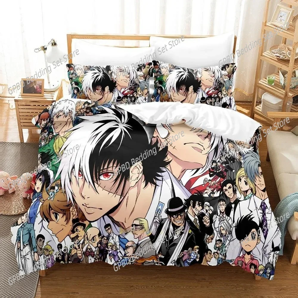 New Anime Young Black Jack Bedding Set Single Twin Full Queen King Size Bed Set Adult Kid Bedroom Duvet cover Sets Home Textile