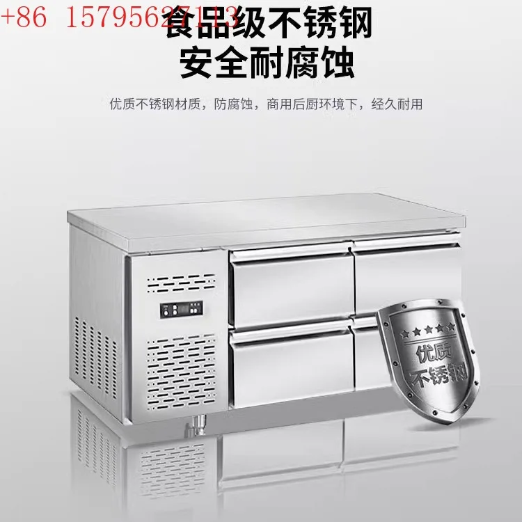 

Stainless steel frozen workbench drawer refrigerator hotel kitchen refrigerator commercial air-cooled fresh-keeping cabinet