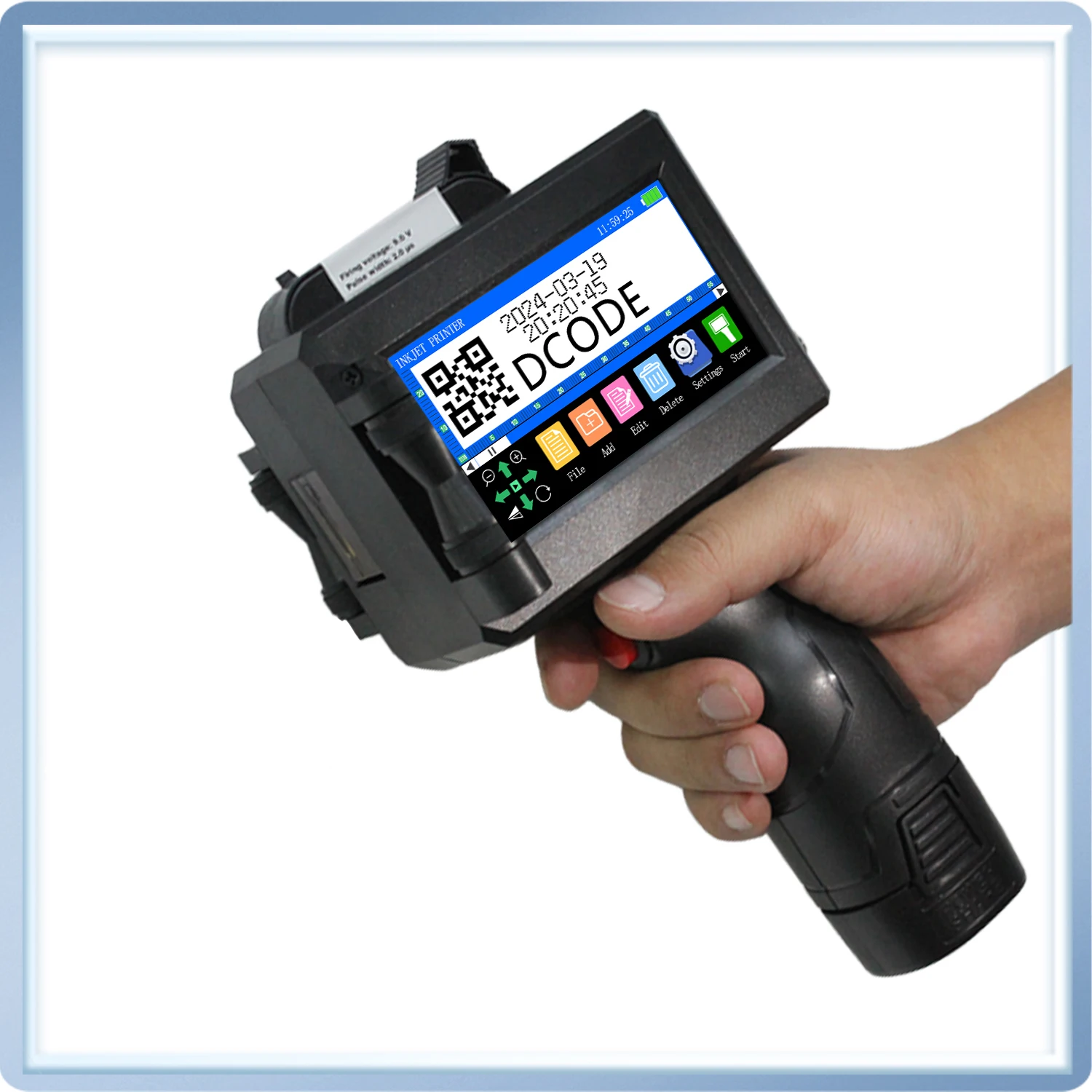 DCODE 1750PLUS-1 25.4 مللي متر طابعة نافثة للحبر محمولة طابعة TIJ عداد الشعار رقم الدفعة QR آلة ترميز تاريخ الباركود