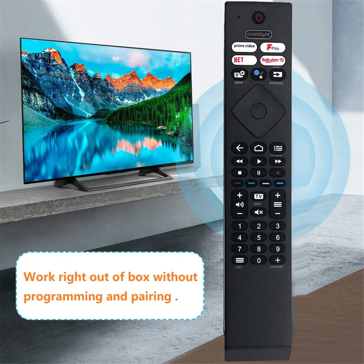 YKF474-B013 Voice Remote Control for Philips Android 4K HD LED Smart TV for 50PUS8506/12 50PUS8507/12 43PUS8505/12