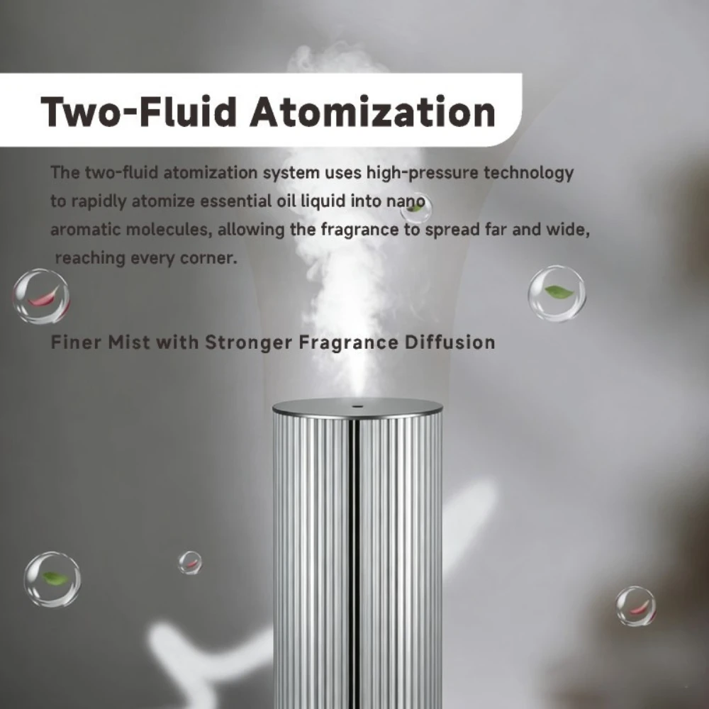 Desktop Fragrance Aroma Diffuser Commercial Home Hotel Use 5200mah Battery Powered App-Controlled Waterless Scent Machine