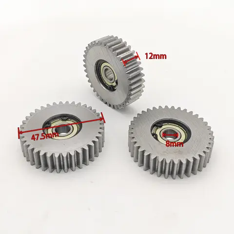3Pcs E-Bike Steel Gear 36T Planetary Motor Gear 47.5x12mm Electric Scooter Metal Gears Power Transmission Gear