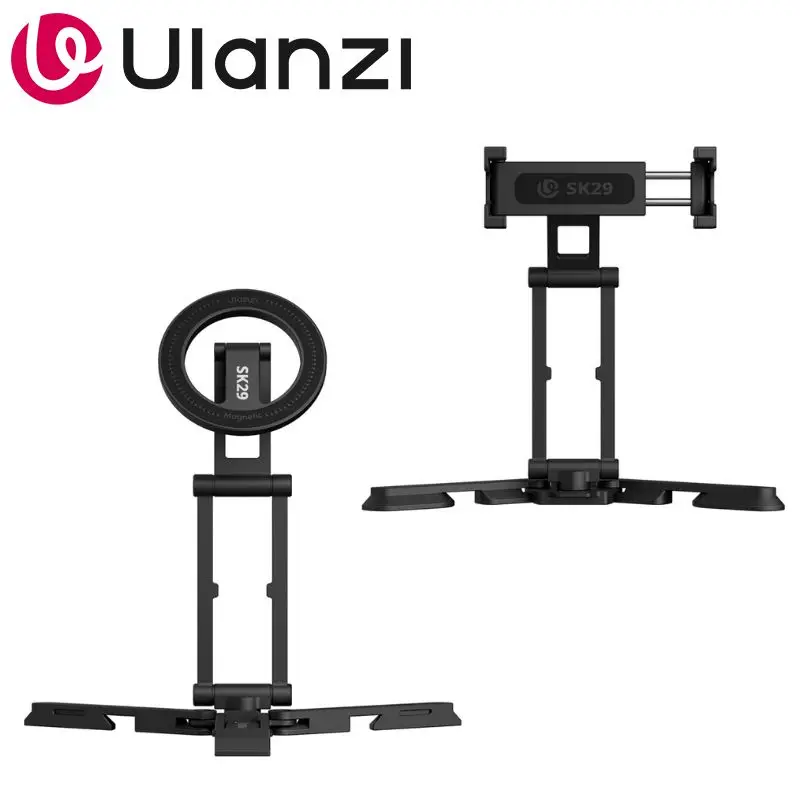 

Ulanzi SK29 Складная подставка для телефона 6-в-1 с магнитным креплением, штатив для телефона с магнитной силой 14N для iPhone 17, 16, для видеоблогов и прямых трансляций
