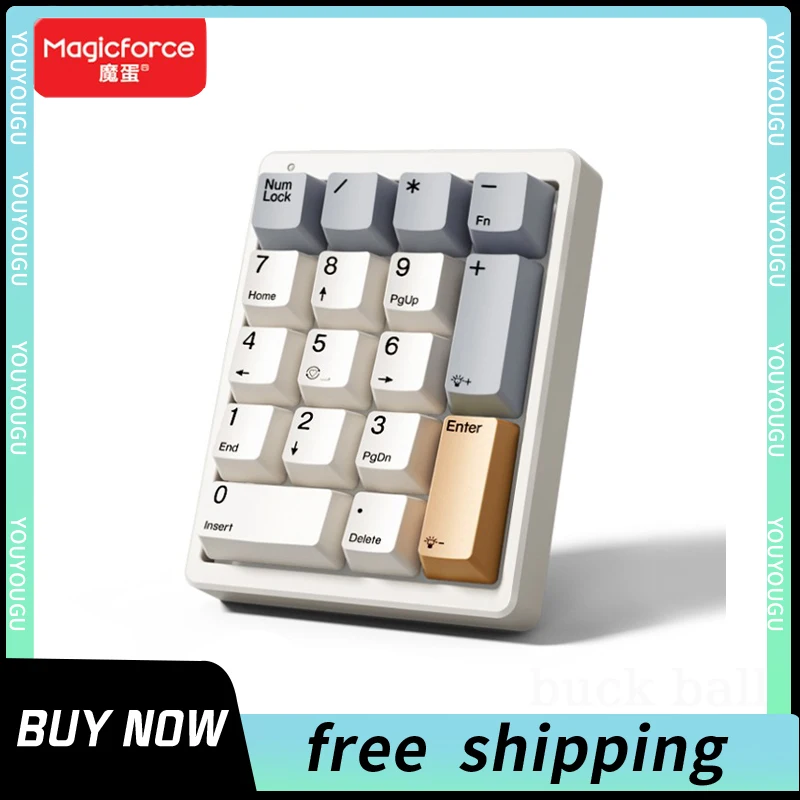 Magicforce MF17 17keys Mini Numeric Keypad 21key USB Wired PBT ABS Gaming Accessory For PC Office Calculator Mechanical Keyboard