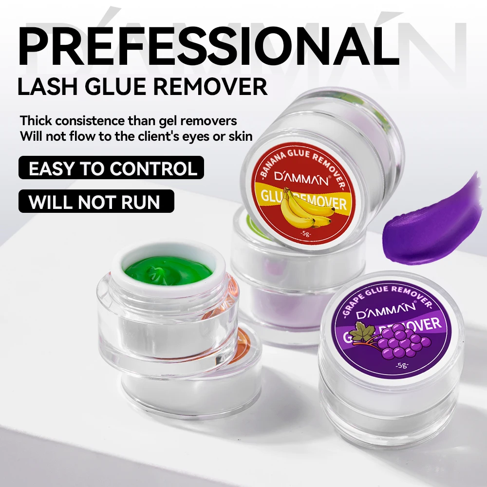 

Крем для удаления клея для ресниц 5G, профессиональное средство для снятия клея для наращивания ресниц, с фруктовым ароматом, для салонов красоты и макияжа.