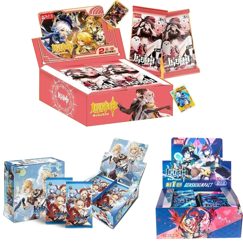 New Genshin Impact TCG Anime Trading Collection Cards GS2M02 Lumine Skirk People SP CP Child toy in stock FAST SHIPPING