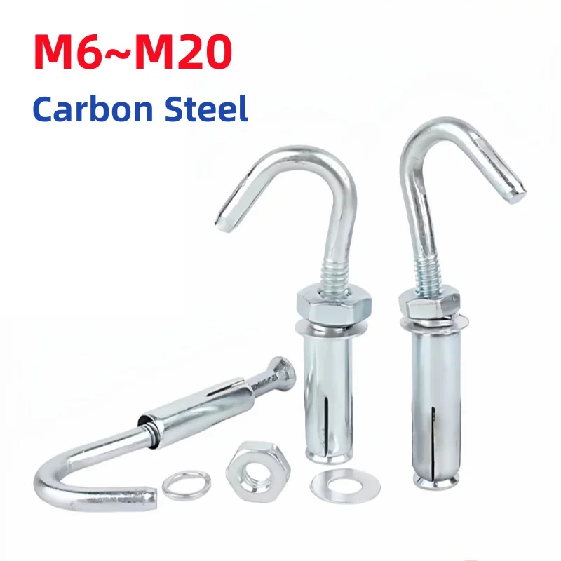 parafusos-de-expansao-em-aco-carbono-galvanizado-m6-m8-m10-m12-m14-m16-m18-m20-com-ganchos-para-pendurar-ventiladores-de-teto-e-cestos