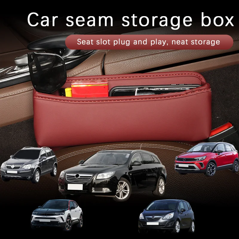 

Leather Car Seat Gap Organizer Multifunction Console Storage Box Car Interior Storage Pocket For Opel Mokka Insignia GTC Zafira