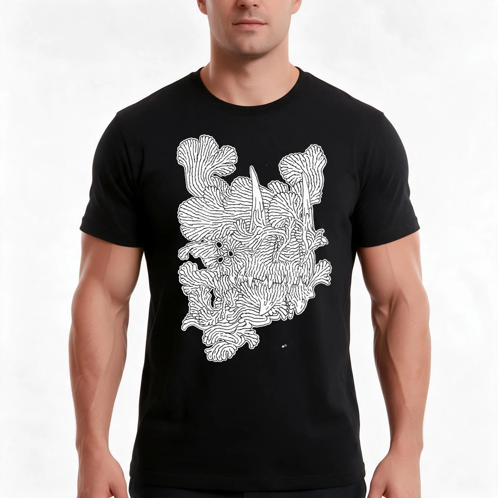Barocco Dragon Tatoo III T-Shirt, Summer Casual Cotton Tee, Oversized Streetwear Tops, Vintage Graphic Print, Unisex Men Women