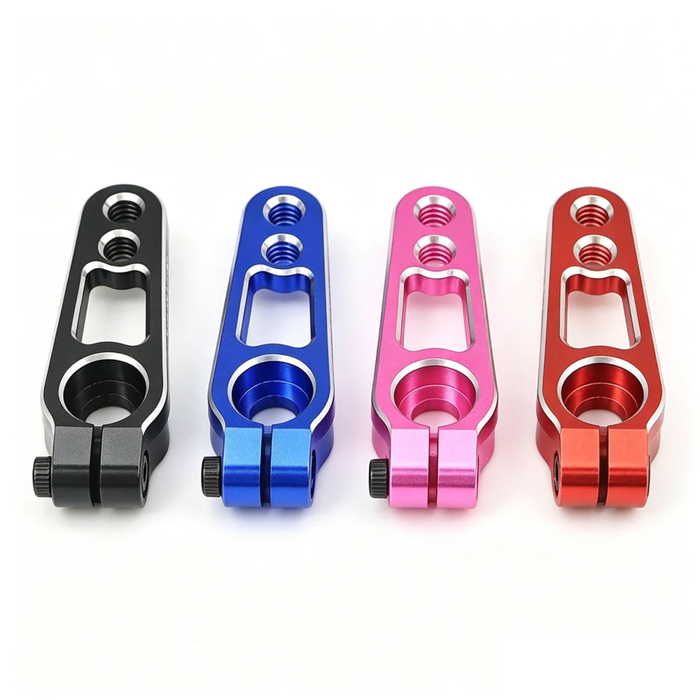 Ajrc 1pc Aluminum Alloy 25T 31mm Steering Servo Arm Horn Black/Red/Blue for Traxxas TRX4 Axial SCX10 Rgt RC Car Crawler Parts