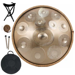 22inch9/10/12notes Steel tongue drum,Authentic Handpan,Professional Hand plate,Meditation,Sound Therapy,yoga,relax