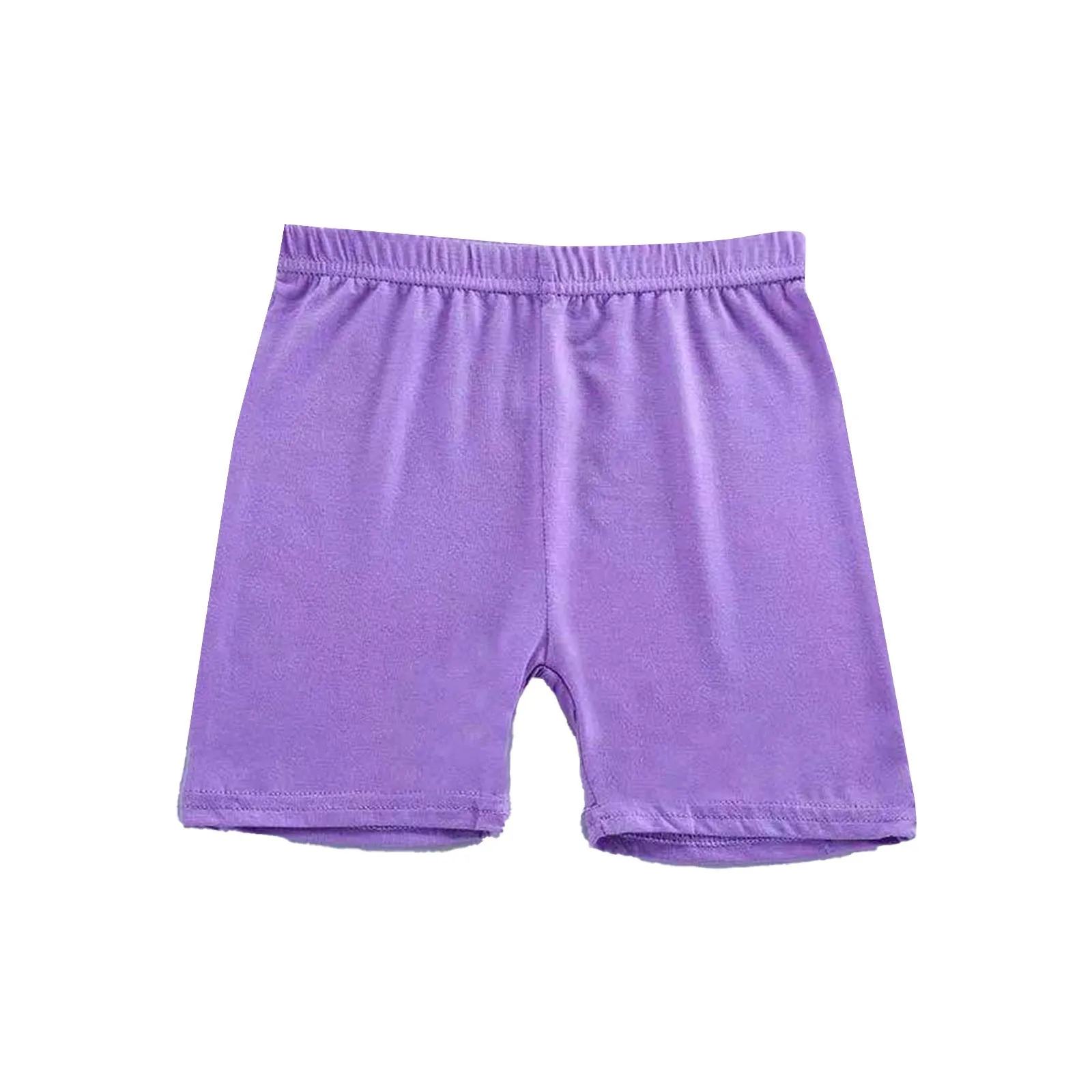 Summer Solid Kids Leggings Girls Safety Shorts Cotton Leggings Girls' Beach Shorts Are Suitable For Children Age 4-13 image 5