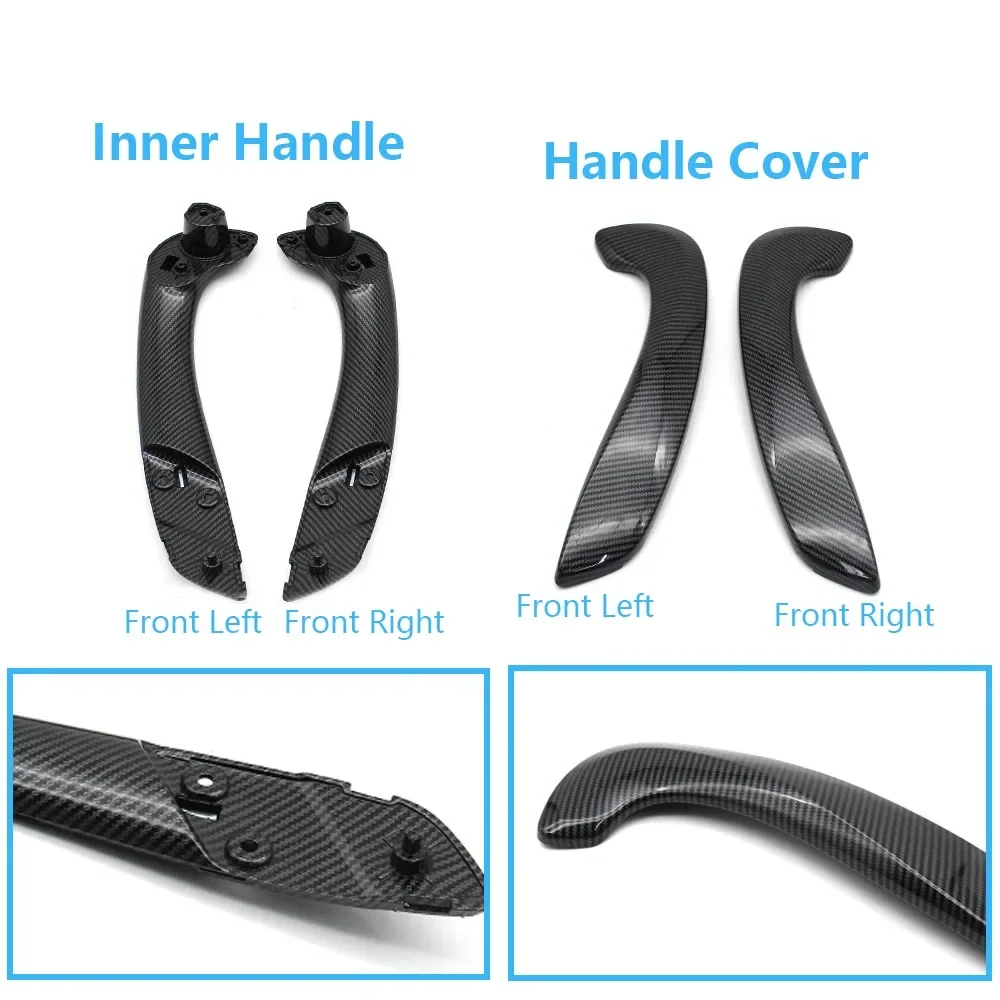 Interior Car Front Left Right Inner Door Pull Handle Grab Kit For Renault Megane 3 MK3 Fluence 2008-2016 809540001R 809600007R