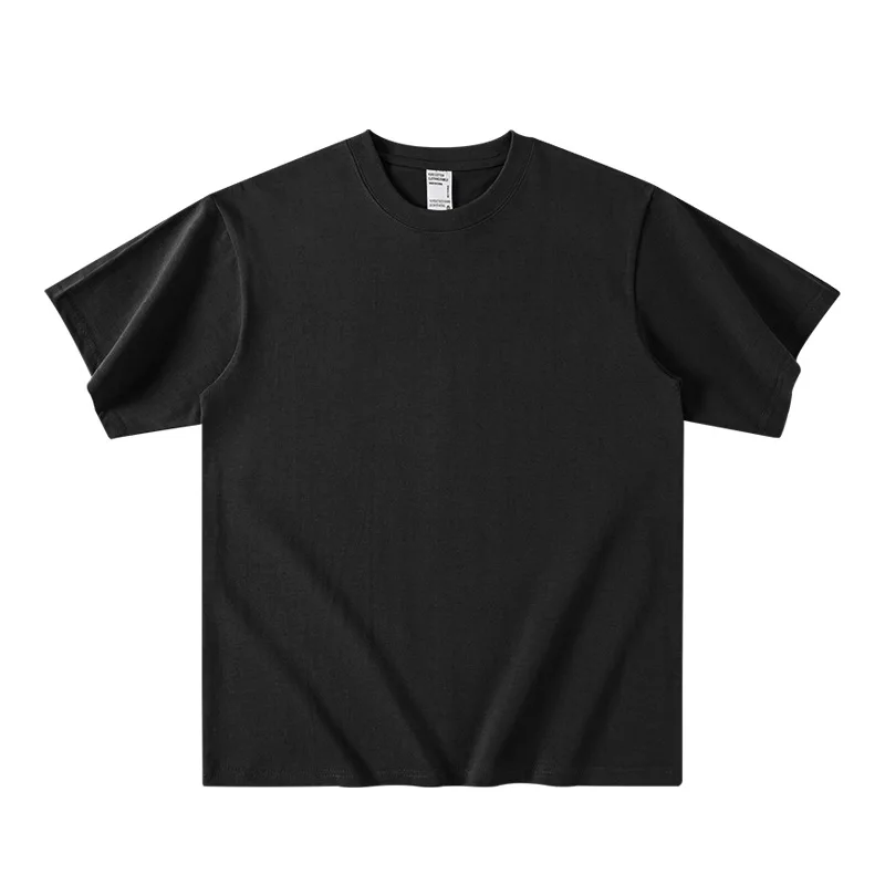 American Retro Heavy White Cotton Short-sleeved Men's T-shirt Couple's T-shirt Summer New Men's and Women's Streetwear