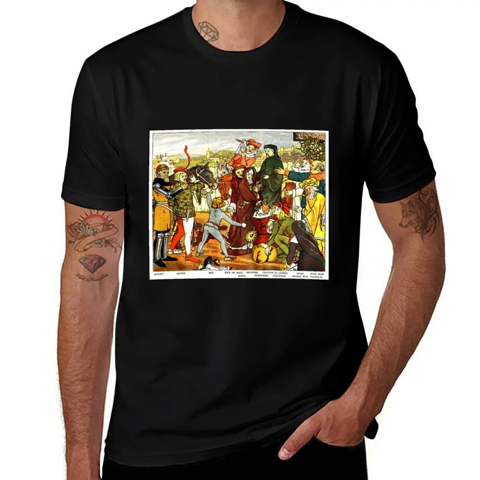 

Chaucer's Canterbury Tales T-Shirt t shirts with prints funny t shirts dark humor T-Shirt