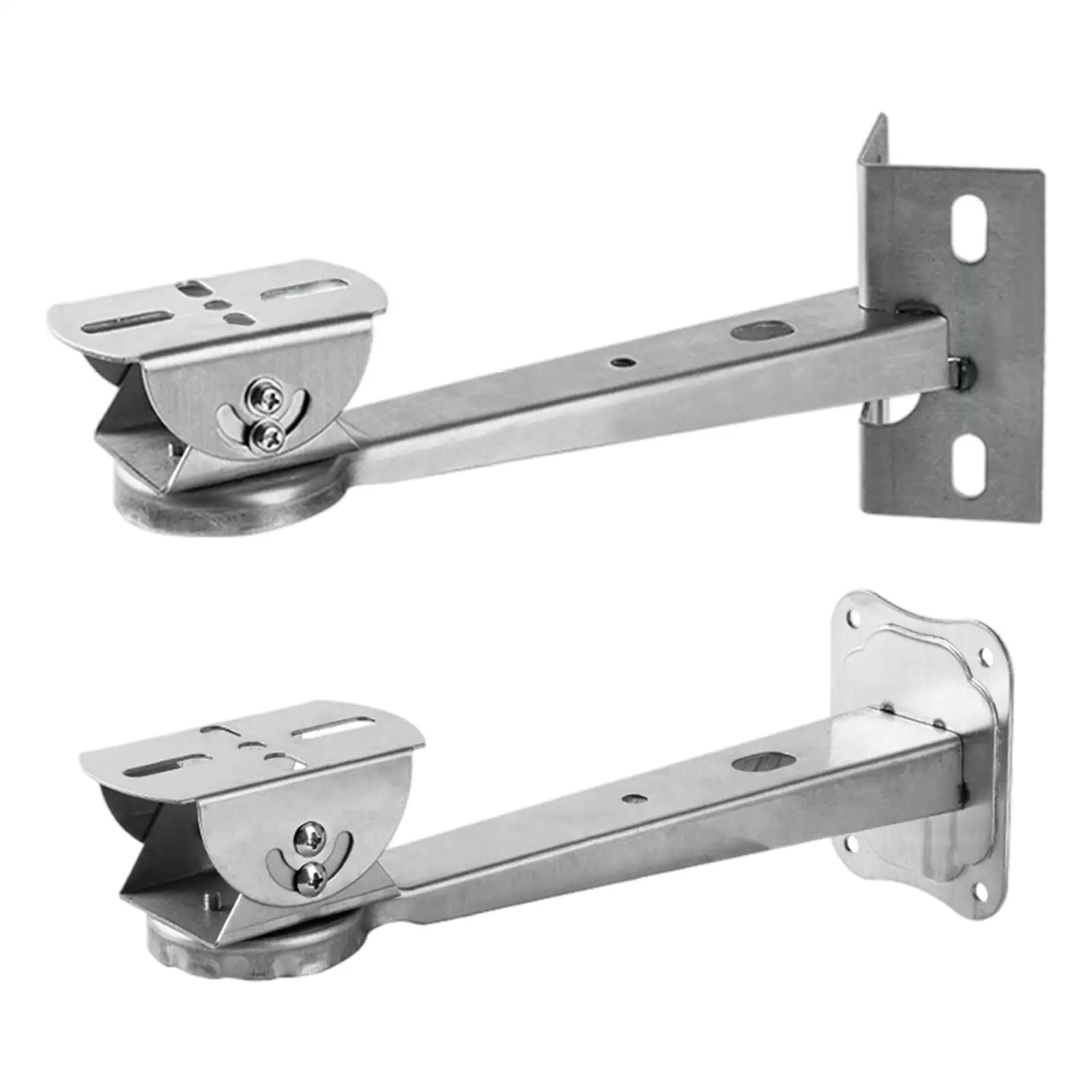 Adjustable Rotating Security Camera Wall Mount Bracket Steel Construction Indoor Outdoor Surveillance Holder