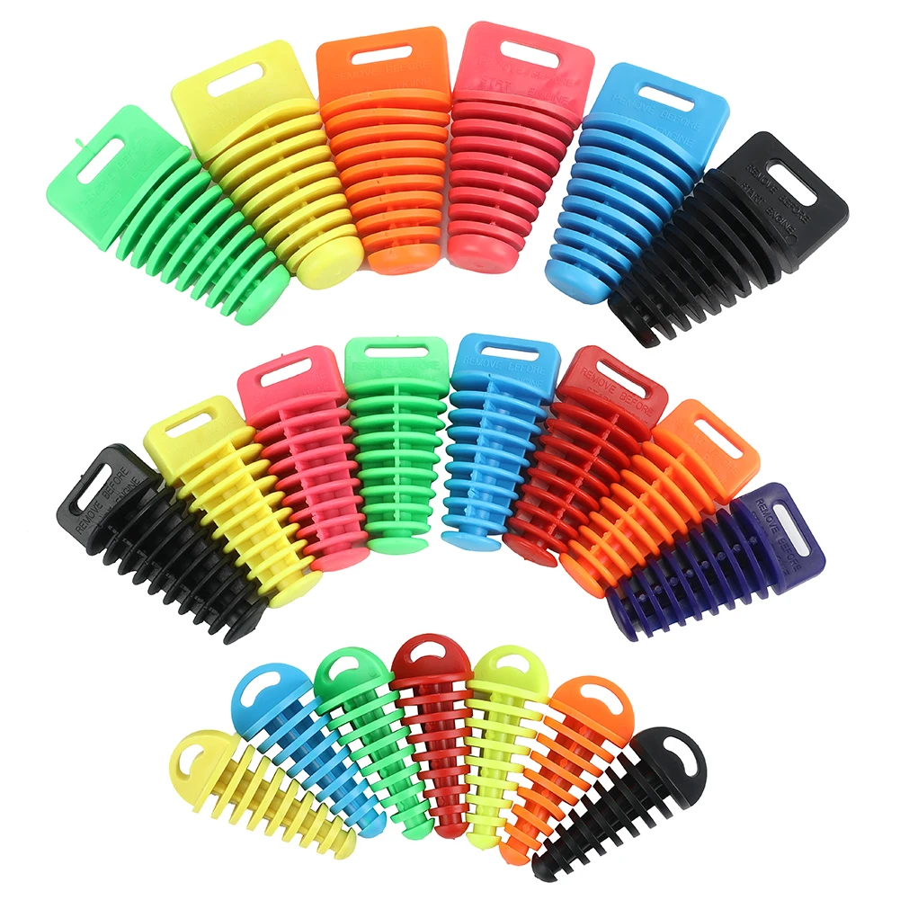 15-62mm Exhaust Pipe Plug Motorcycle Motocross Tailpipe Rubber Air Bleeder Plug Exhaust Wash Plug Pipe Protector Three Sizes