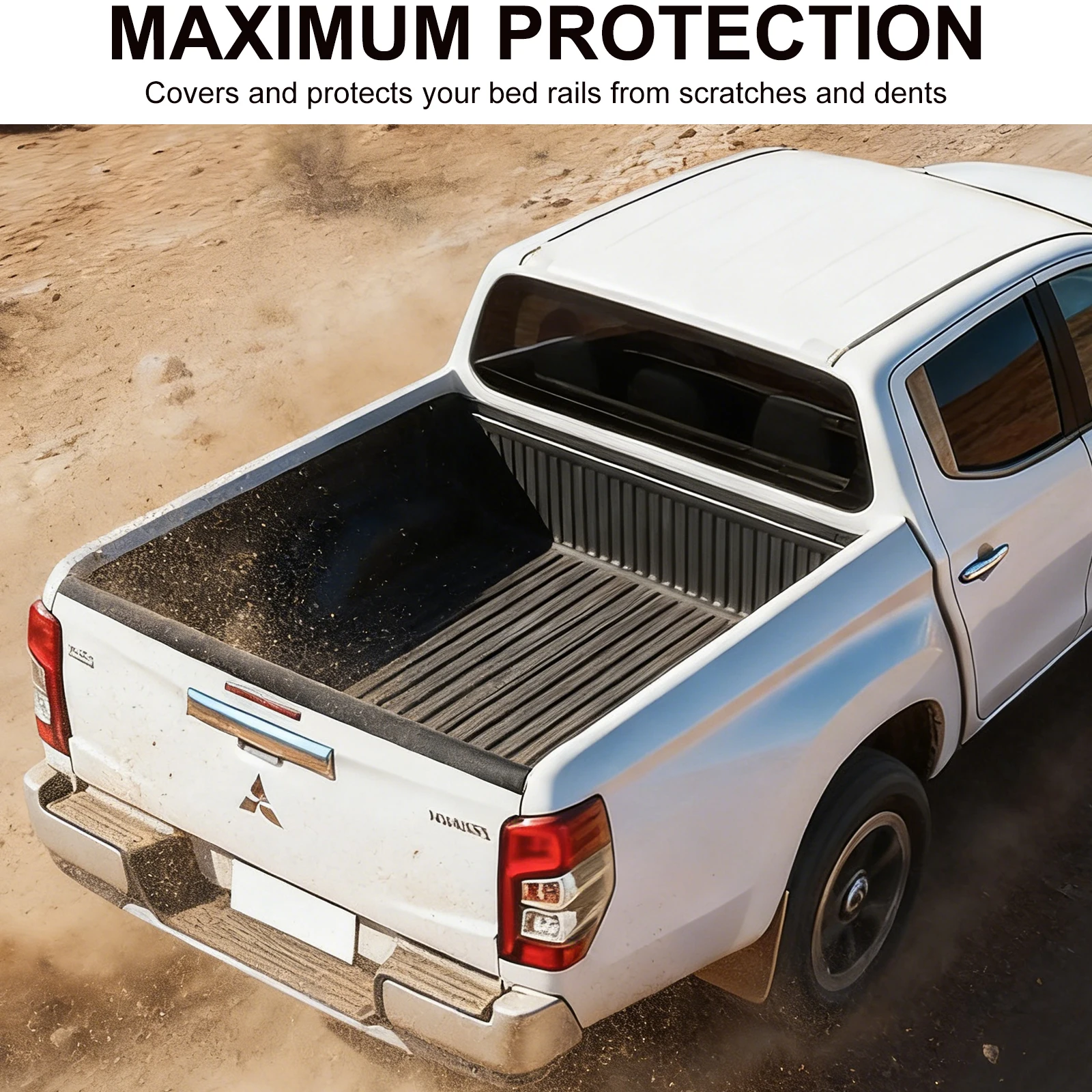 Tailgate Cover Trim Rear Gate Protector For Mitsubishi Triton L200 2019 2020 2021 2022 2023 Series 6 MR Auto Part Car Styling