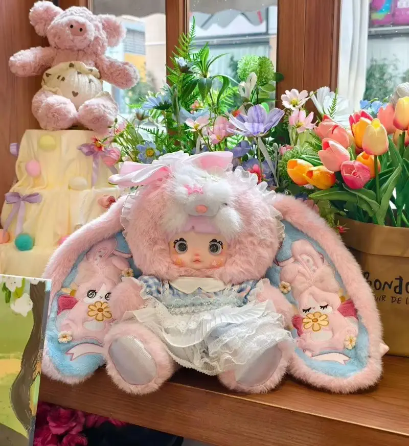 

Original Nommi 400% Mushroom Hat Series Vinyl Blind Box Cute Little Rabbit Plush Doll Little Daisy Mystery Box Gift