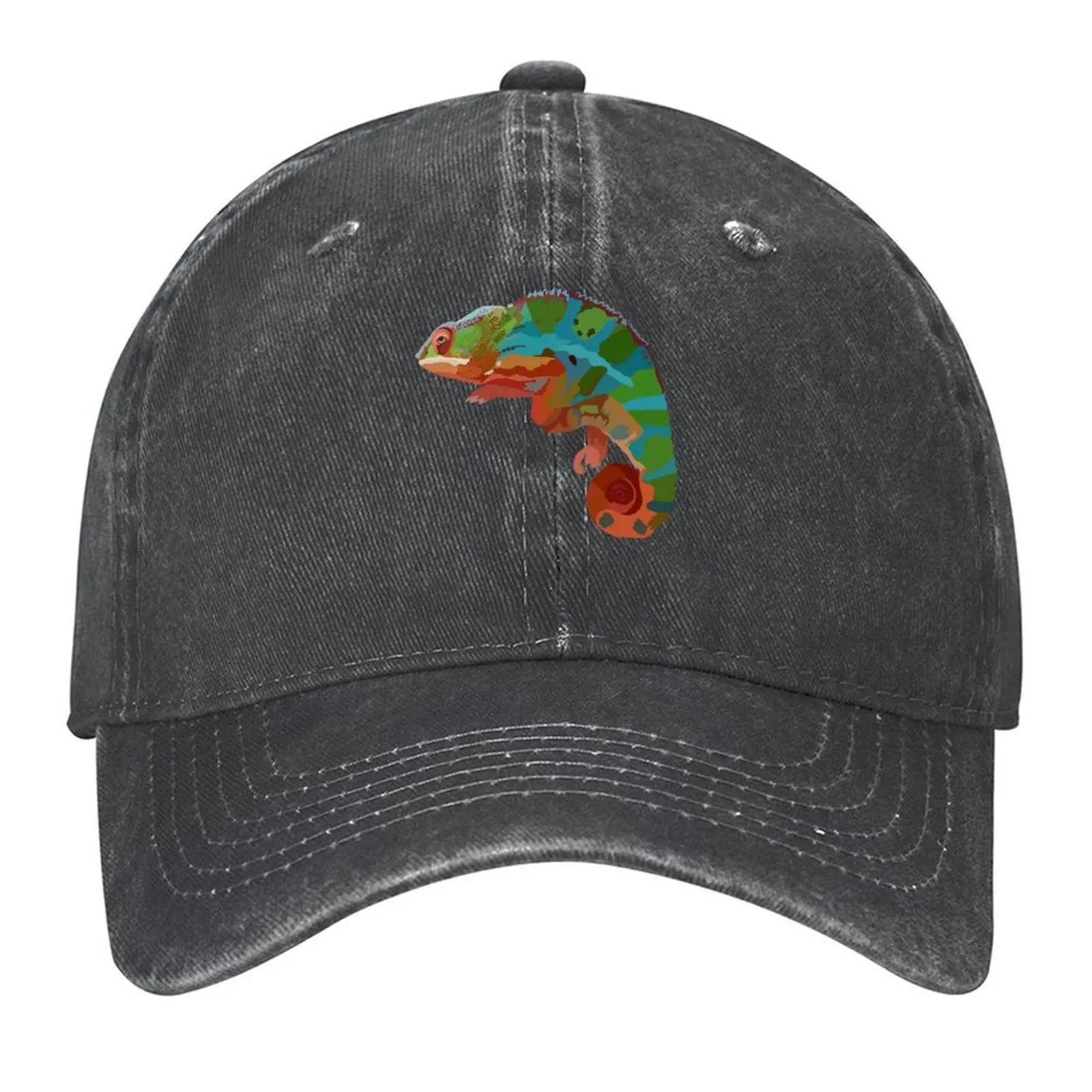 

P is for Panther Chameleon Baseball Cap funny hat Bobble Hat Custom Cap cute Women's Hats For The Sun Men's