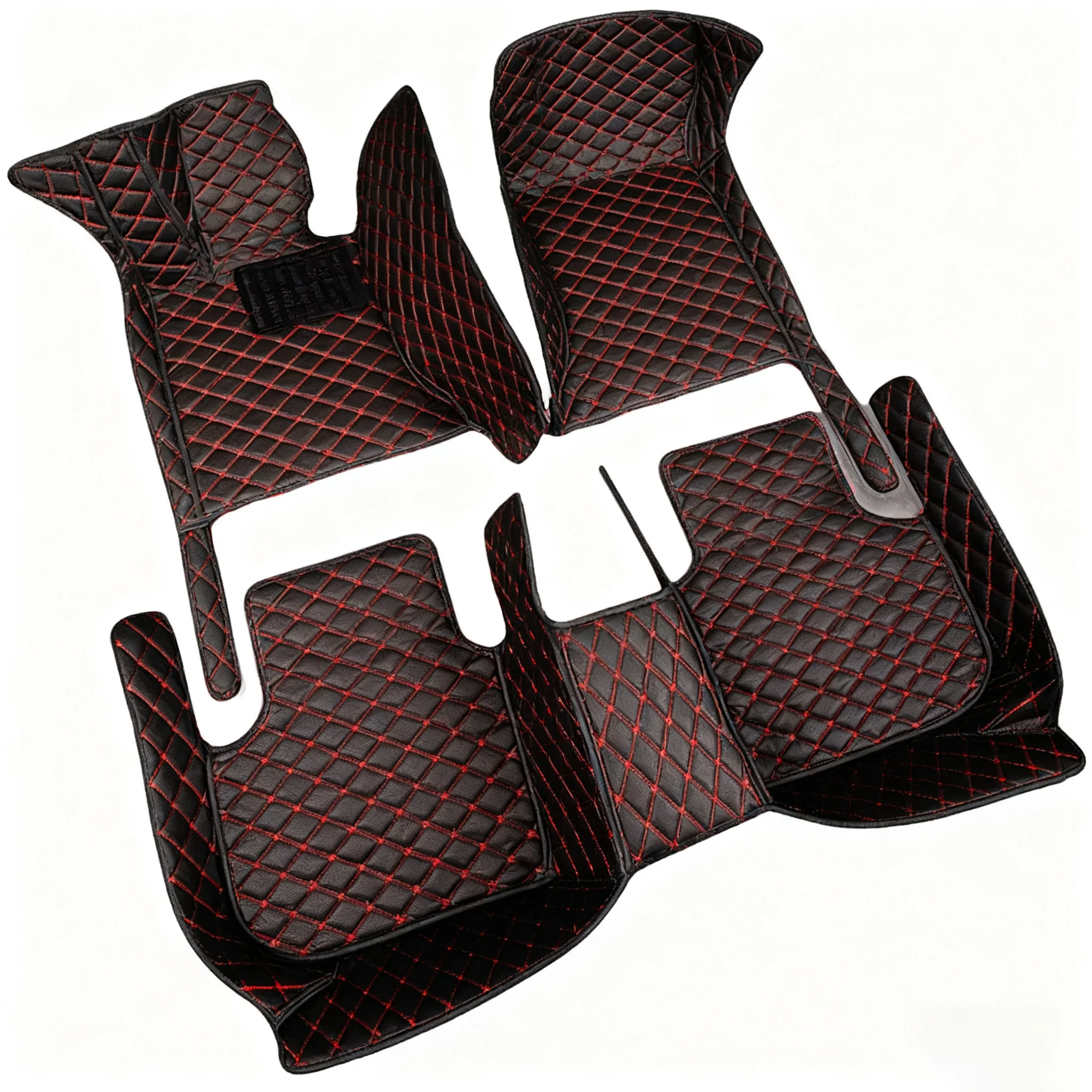 

Waterproof Full Set Front Row Leather Car Mats New Custom-Fit Anti-Slip Floor Mats Auto Easy Installation Washable Durable