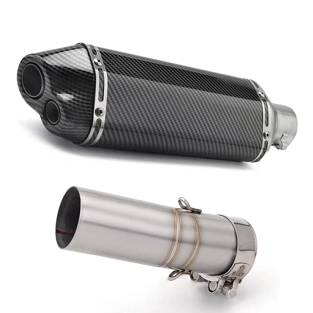 

For Honda Africa Twin 1100 CRF1100 CRF1100L 2020-2025 Escape Motorcycle Exhaust Pipe With 51MM Mid Link Pipe Slip Muffler Pipe