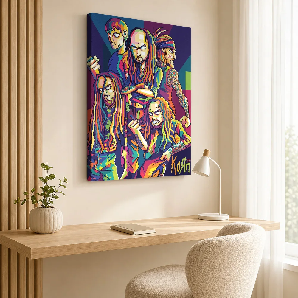 Suicide Silence WPAP Art Framed Canvas Print Poster Custom Modern Aesthetic Wall Art for Bedroom Decor Ready to Hang Home Gift