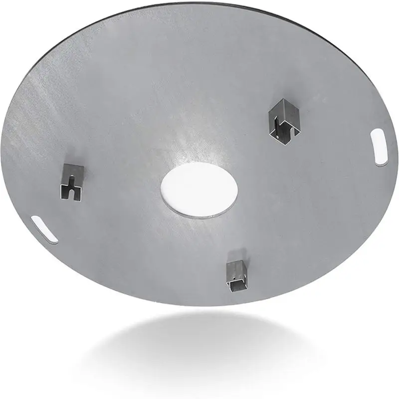ABUN Universal Stainless Steefor l Spacer for Fire Plate Grill Pot, 3Pcs BBQ Grill Plate Distance Spacer, Fire Pot Accessories