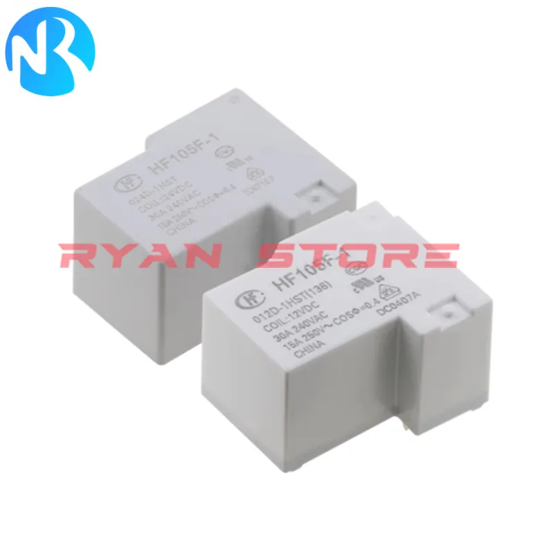 2PCS 100% New Original Relay JQX/ HF105F-1- 012D 005D 024D-1HS ZS 1HST 1ZS 1ZST 220A 5VDC 12VDC 24VDC 30A HF105F 1 220A 1HST