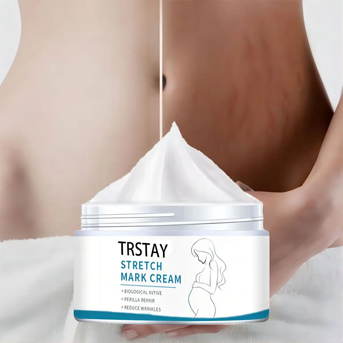 Pregnant Woman Stretch Mark Repair Cream Postpartum Repair and Fade Stretch Marks To Prevent Obesity Moisturizing Skin Care