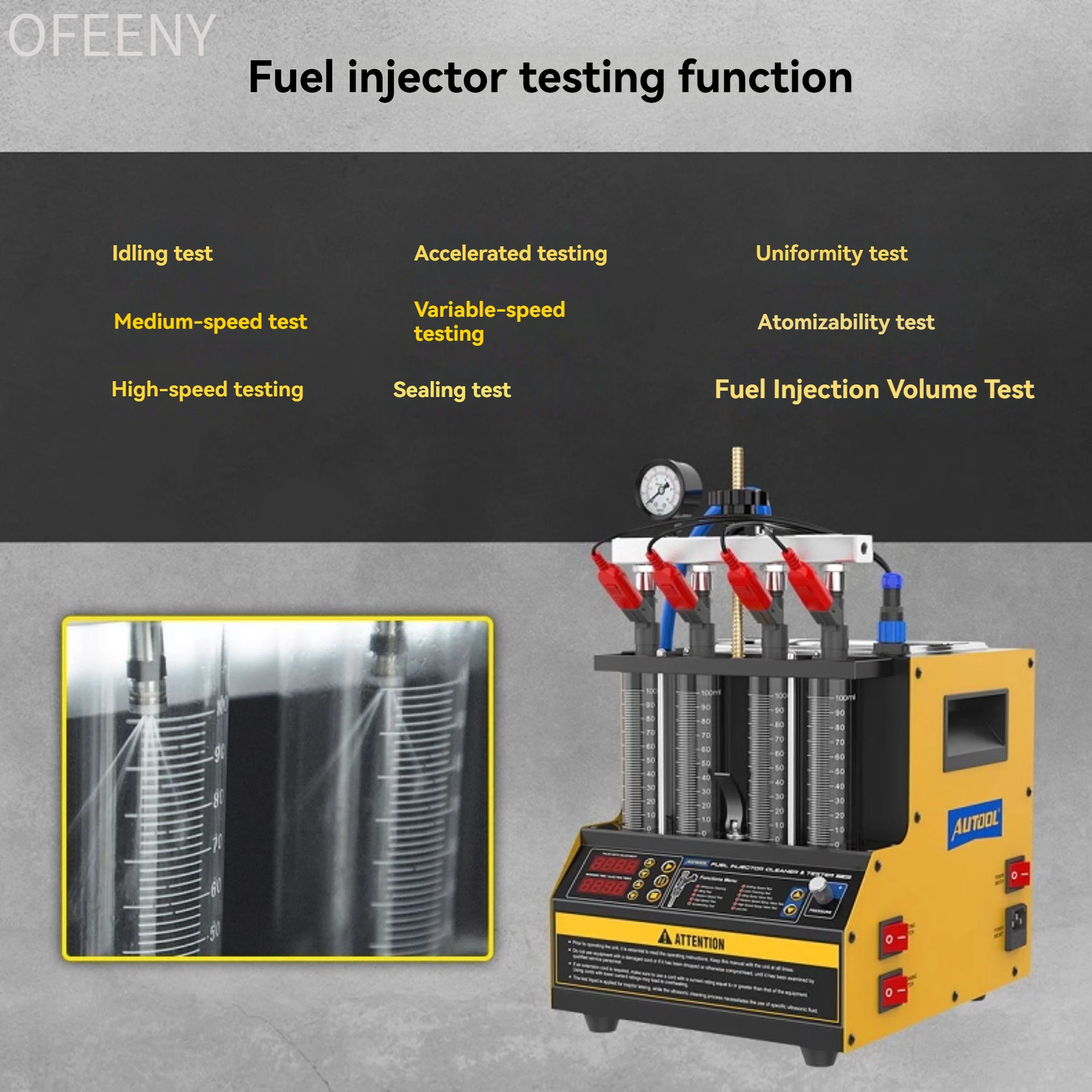 

Ультразвуковой очиститель и тестер автомобильных топливных форсунок AUTOOL CT160, 110В/220В, инструмент для диагностики ГБО, оборудование для автосервиса
