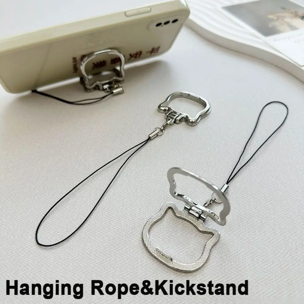 New 2-in-1 Mobile Phone Hanging Rope Kickstand Foldable Desktop Phone Holder Cell Phone Accessories Phone Lanyard