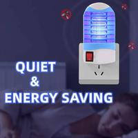 1Pcs US Plug Socket Electric Mini Mosquito Lamp LED Insect Mosquito Repeller Killer Fly Bug Insect Night Housefly for Home