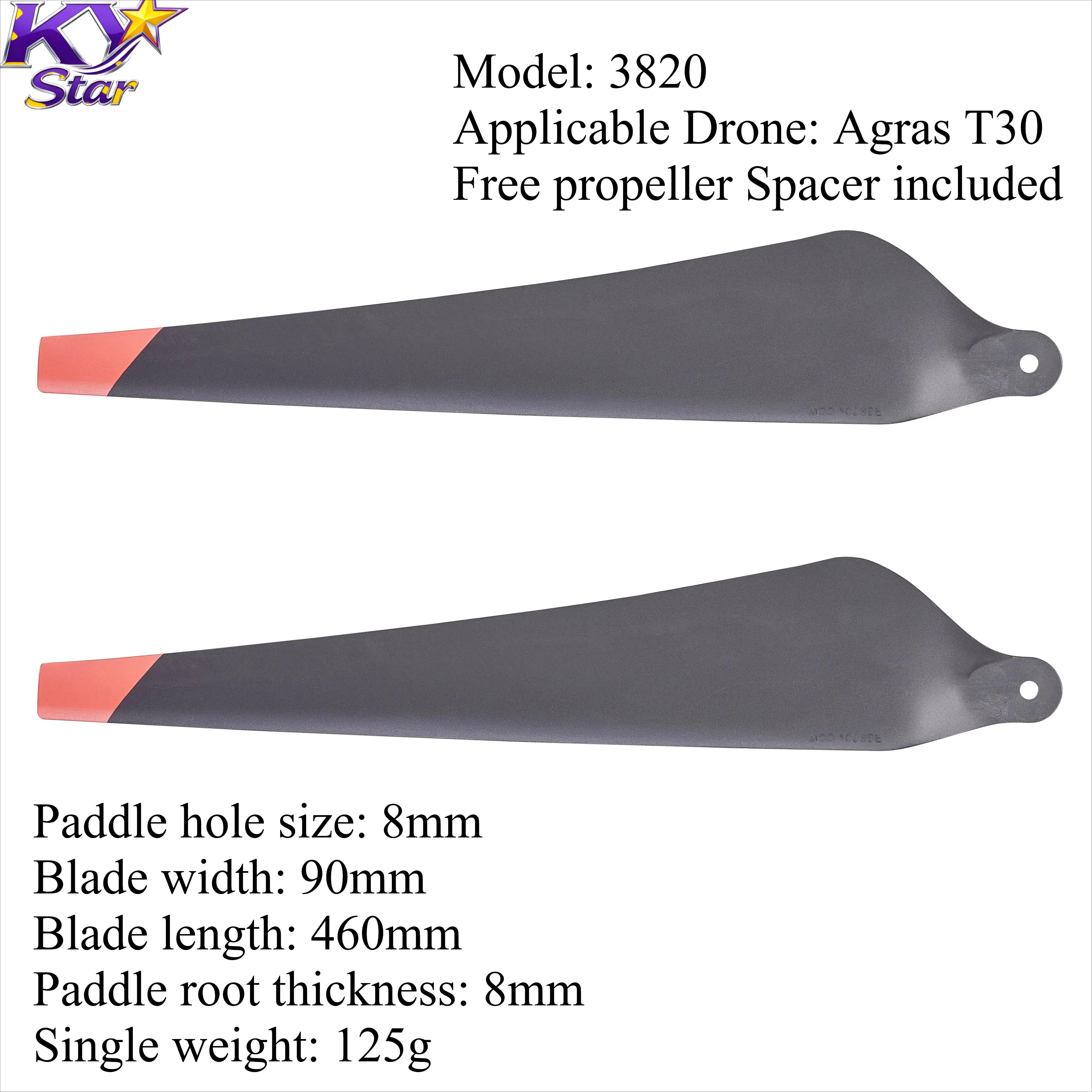 KYSTAR Copy Agras T30 3820 Drone Parts Folding Carbon Fiber Plastic Mix Propeller CW CCW Propellers Drone Blades Agras Drone