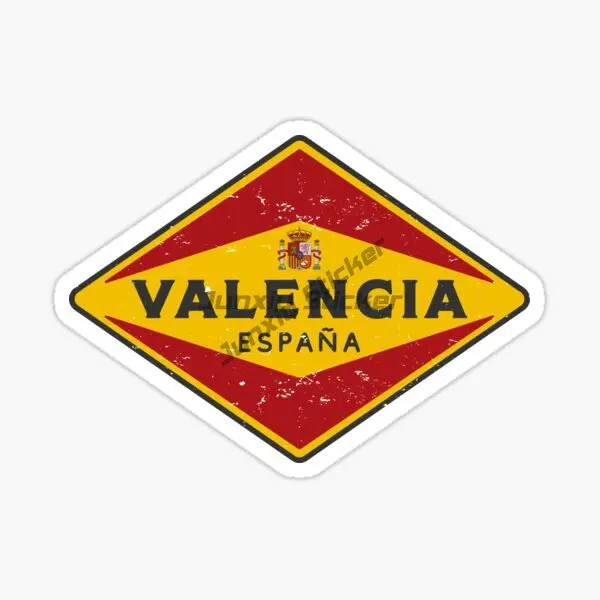 Valencia Sunshine Beach Resort Scenic Hiking Vinyl Car Stickers Self Adhesive Stickers in Spain