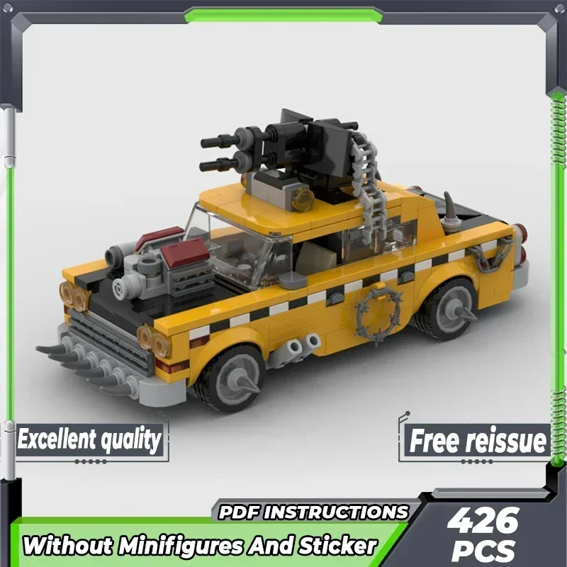 

City Vehicle Model Moc Building Bricks 1975 A11 Apocalypse Taxi Technology Modular Blocks Gifts Christmas Toys DIY Sets Assembly
