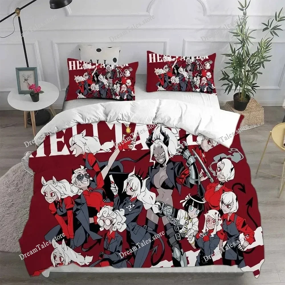 Game Helltaker Bedding Sets Comforter Quilt Bed Cover Duvet Cover Pillow Case Sets Bedroom Decoration Home Textiles741 6