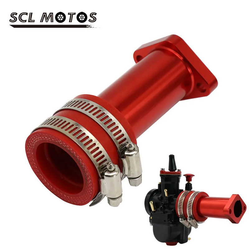 SCL MOTOS PWK Carburetor Universal Intake Pipe Inlet Manifold Set for Coleman CT200U BT200X KT196 Powersports Mini Bike Go Kart