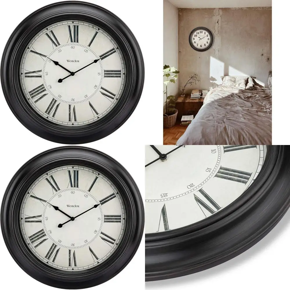 

24 Battery-Powered Traditional Wall Clock, Perfect for Home, Office, and Gifts