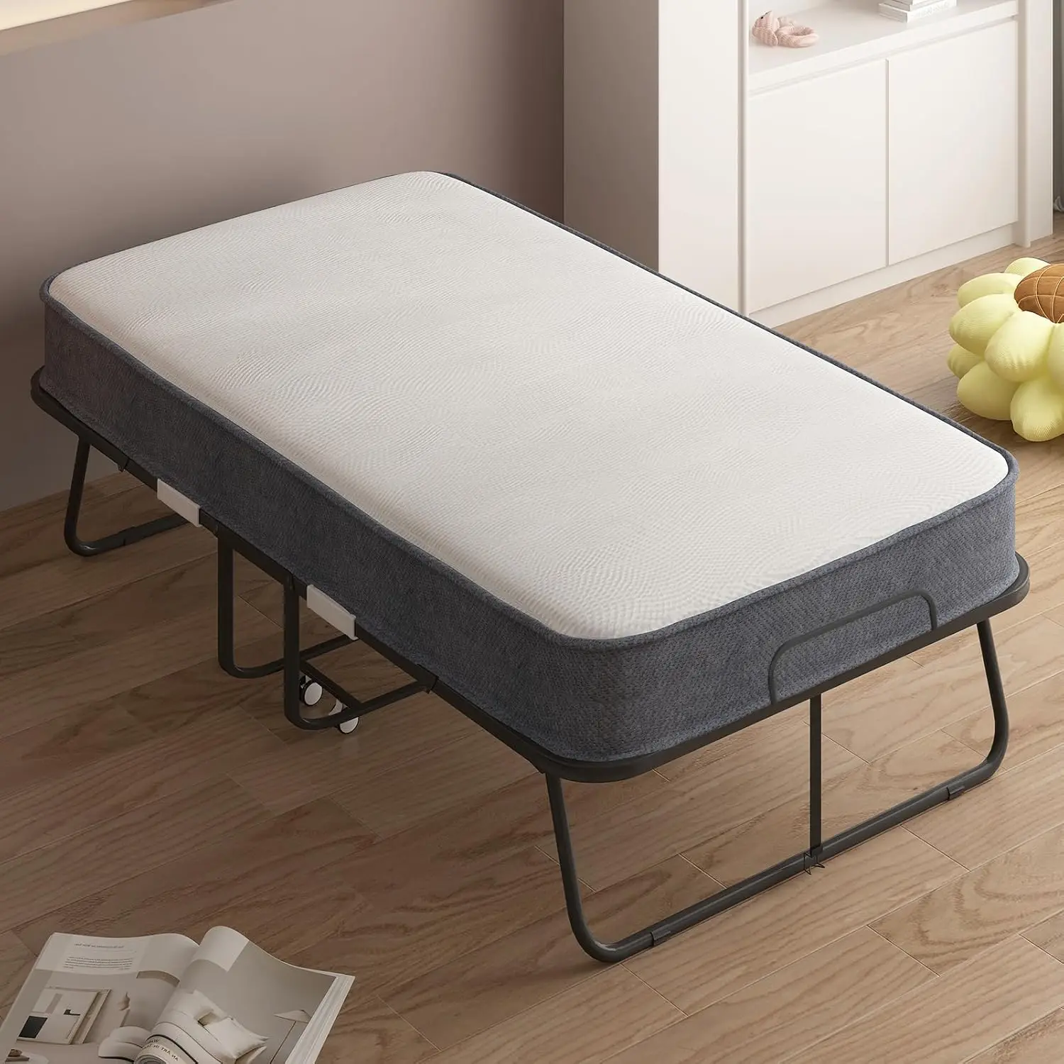 Bed with 5 Inch Foam Mattress, 75