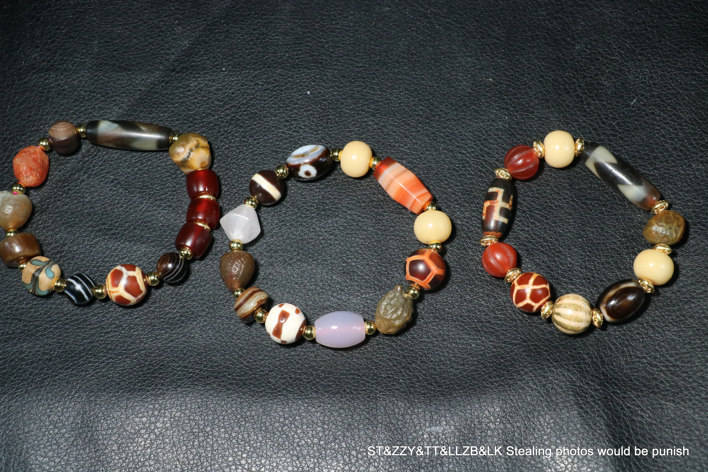 

Unique Ultra Energy Tibetan Top Old Agate Multiple Symbols dzi Bead Bracelet Amulet 4A++ LKbrother Talisman UPD210519A4