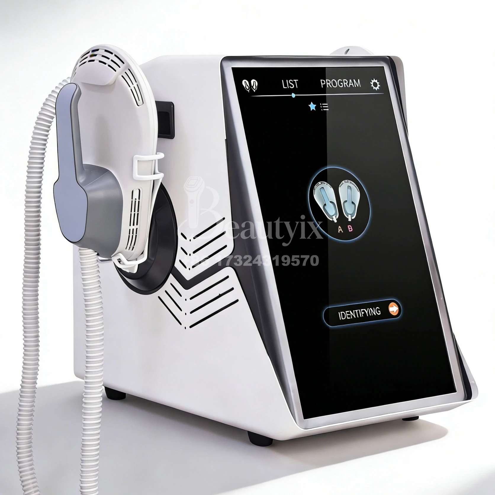 

3000W HI-EMT Magnetic Muscle Machine Twin Handle Desktop EMS Sculpting Device for Body Slimming Abdomen Arms Buttocks Shaping