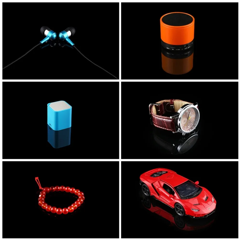 لوحة انعكاس التصوير الفوتوغرافي الاكريليك ، عرض انعكاس الصورة ، الدعائم لصندوق الضوء ، خلفية بيضاء وسوداء ، الملحقات