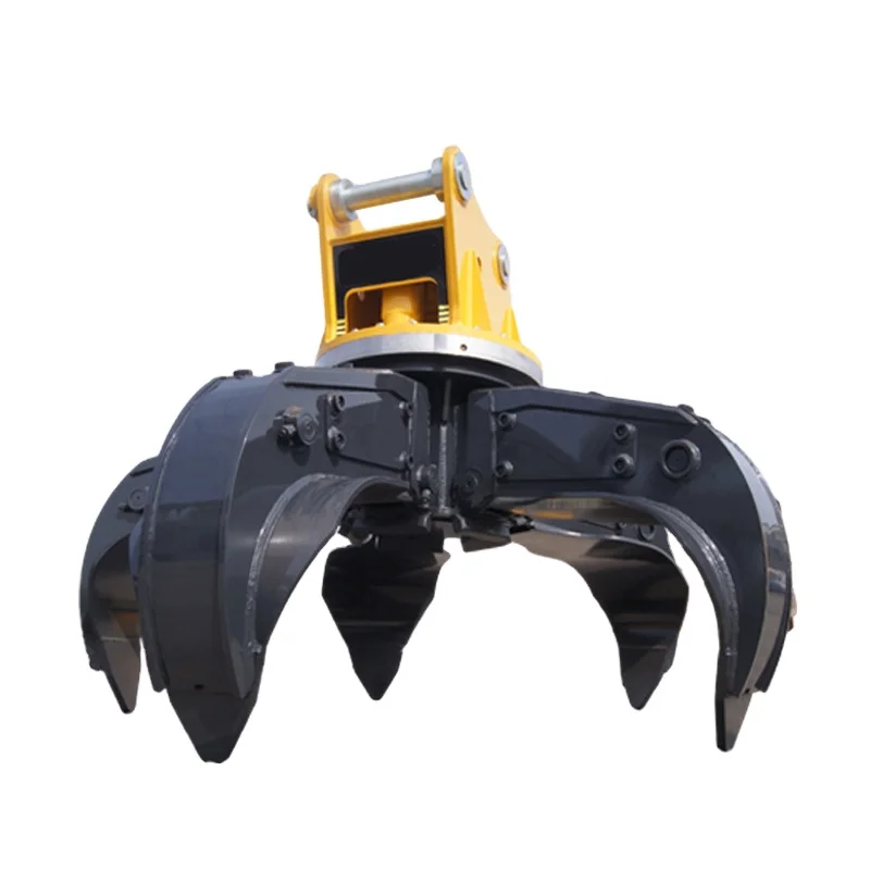 Multi Peel Clamp Hydraulic Four Petals Grapple Lotus Lifting Grab