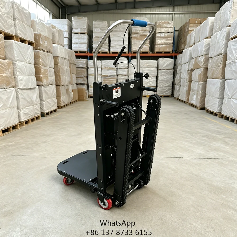 Electric Heavy Duty Foldable Portable Metal Star Wheel Platform Trolley With 150-400kg Load Capacity For Shopping & Storage